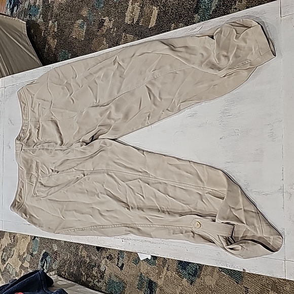 Asos Curve Tan Chinos Sz 14 Polyester - Picture 7 of 8